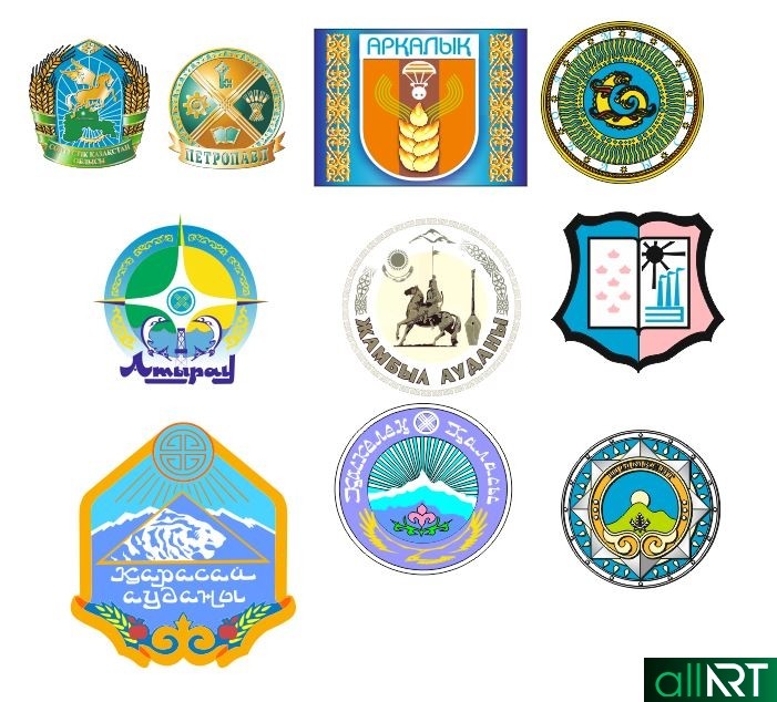 логотипы городов РК