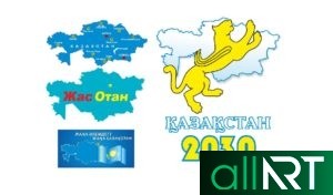 Баннера про Казахстан в векторе [CDR]